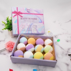 12 pack Handmade Natural Spa Bubble Bath Bomb Gift Set