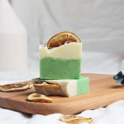 hand made Aloe Lemon soap